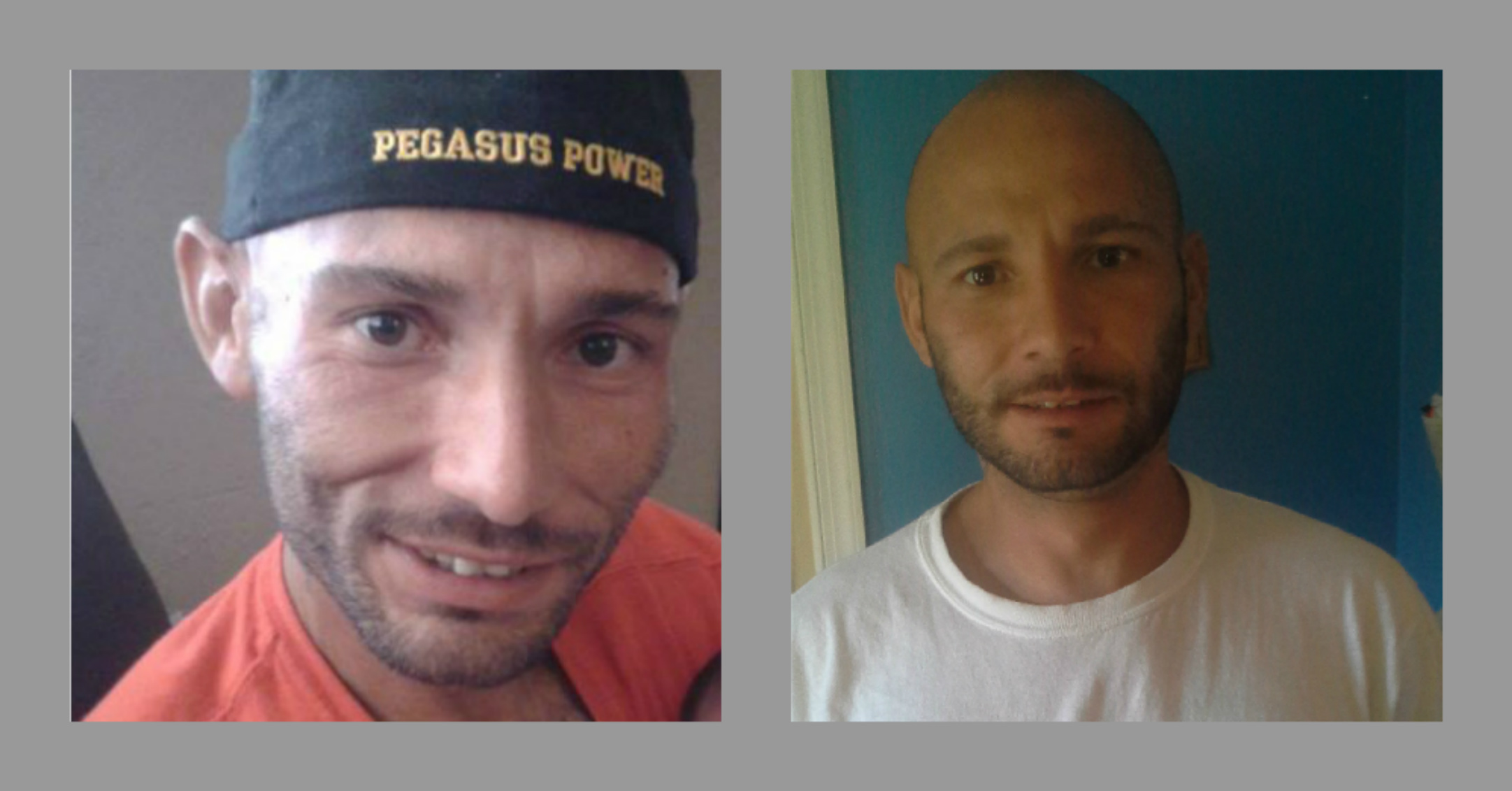 Pictured on the left is me a few months ago in Phoenix Arizona.....Strung out on crystal Meth. a shell of my former self.....The right.... Is me today in Virginia something like 24 days clean and 36 pounds heavier! Humbled and grateful for yet another shot at this great adventure called life....where we all quite often encounter our own demons....and seemingly least often encounter the most beautiful angels in the world that make it all worth all the days that i have prayed that i would never wake up! Thank you God for those unanswered prayers....and more than that Thank you for all the angels that prayed the great prayers that you did answer.