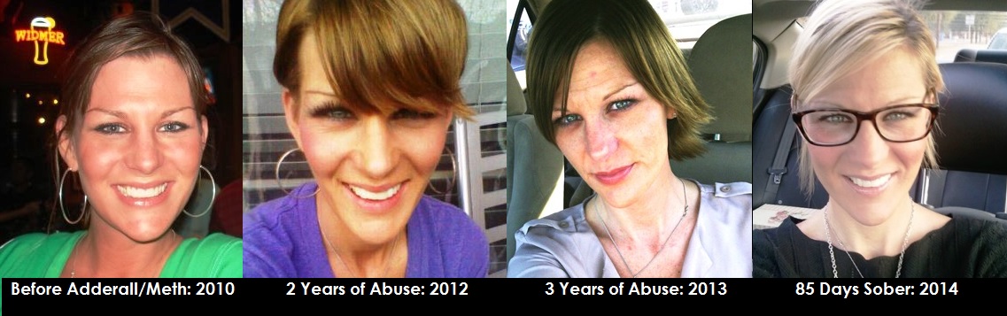 My name is Kristin. I have been to hell and back & this collage is my meth use in pictures